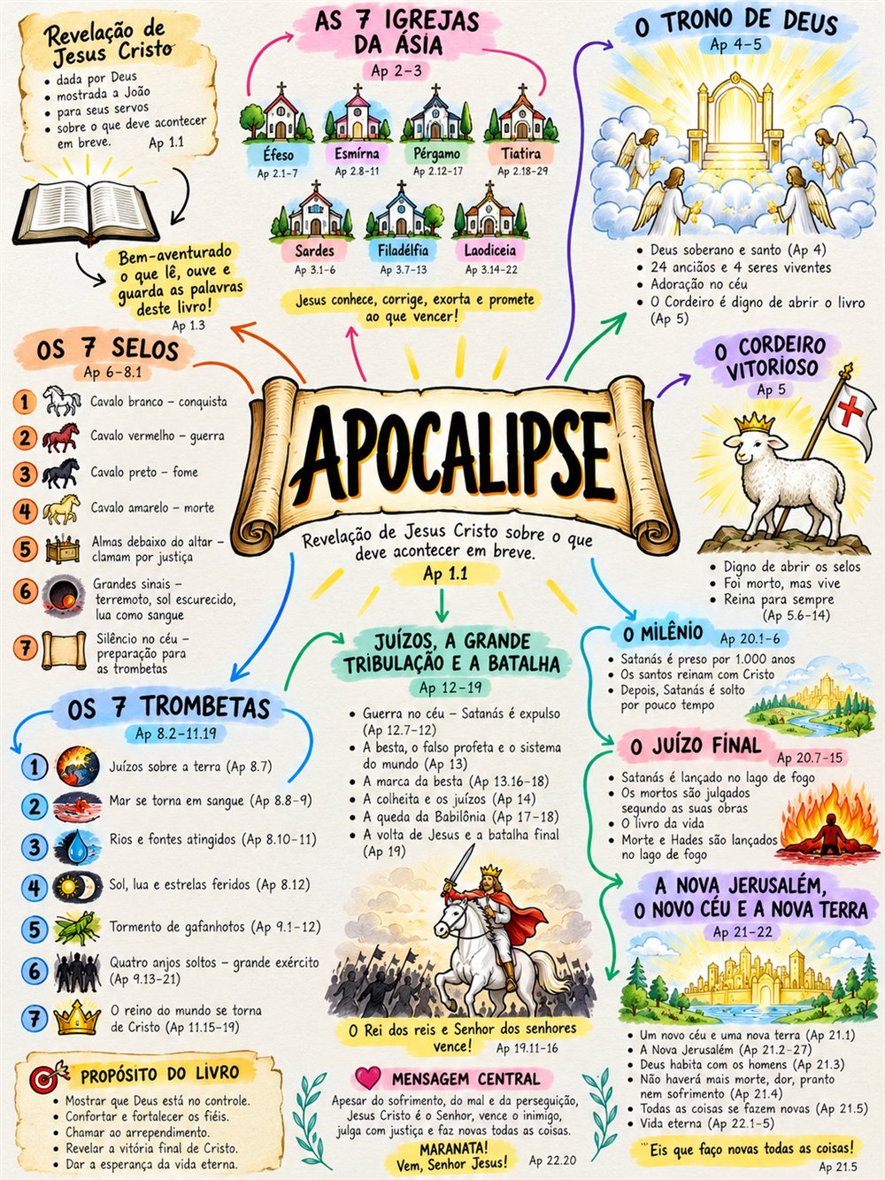 Mapa mental de Apocalipse