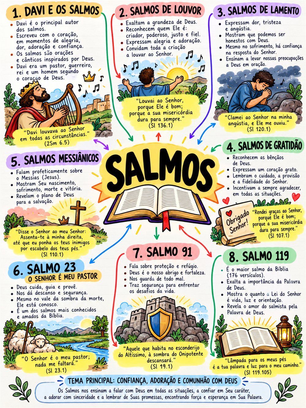 Mapa mental de Salmos